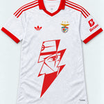 Benfica White Kakashi Lightning Eye Jersey — Front