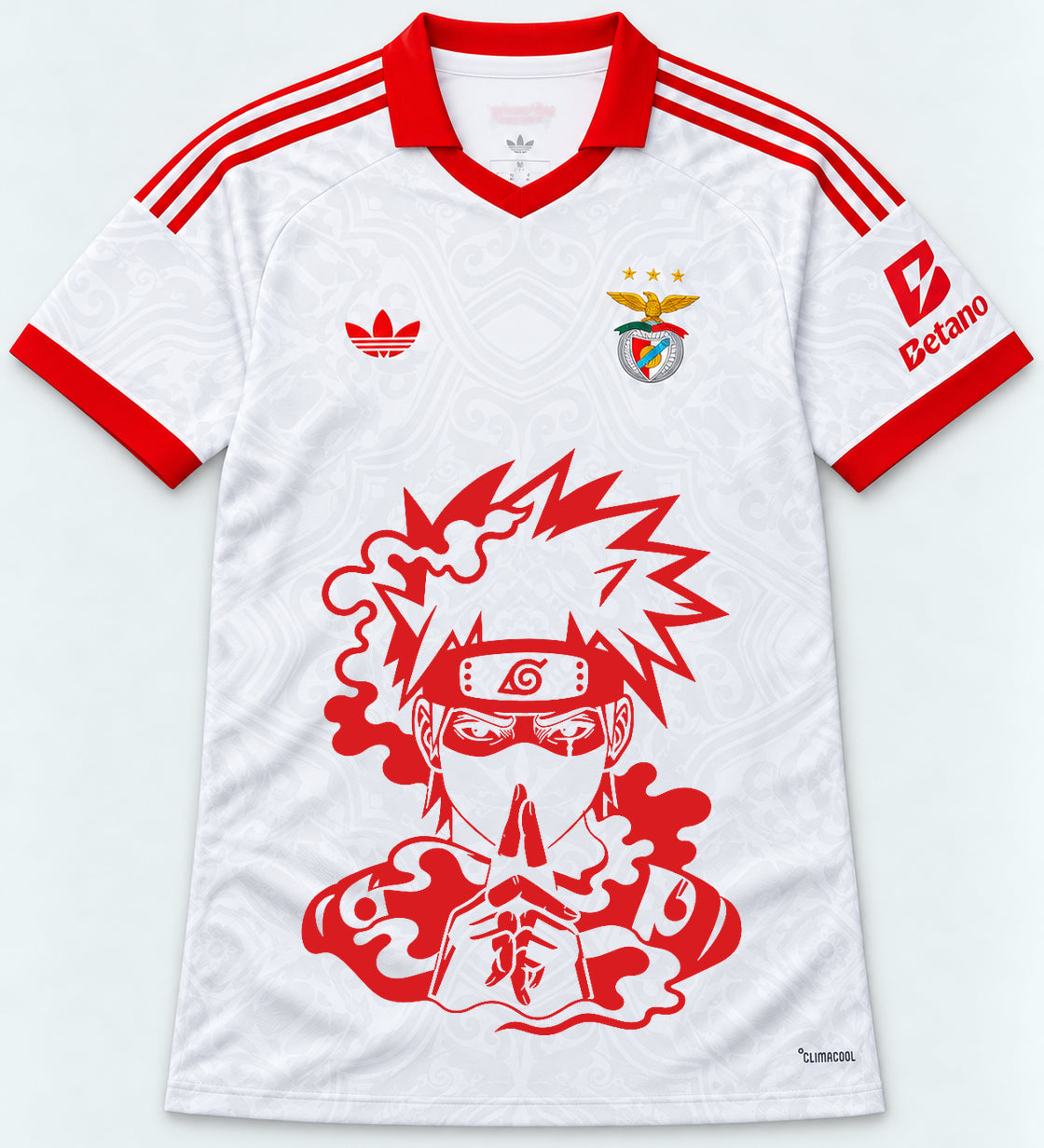 Benfica White Kakashi Silent Jutsu Jersey — Front