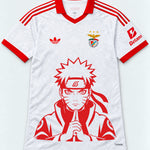 Benfica White Naruto Sage Resolve Jersey — Front