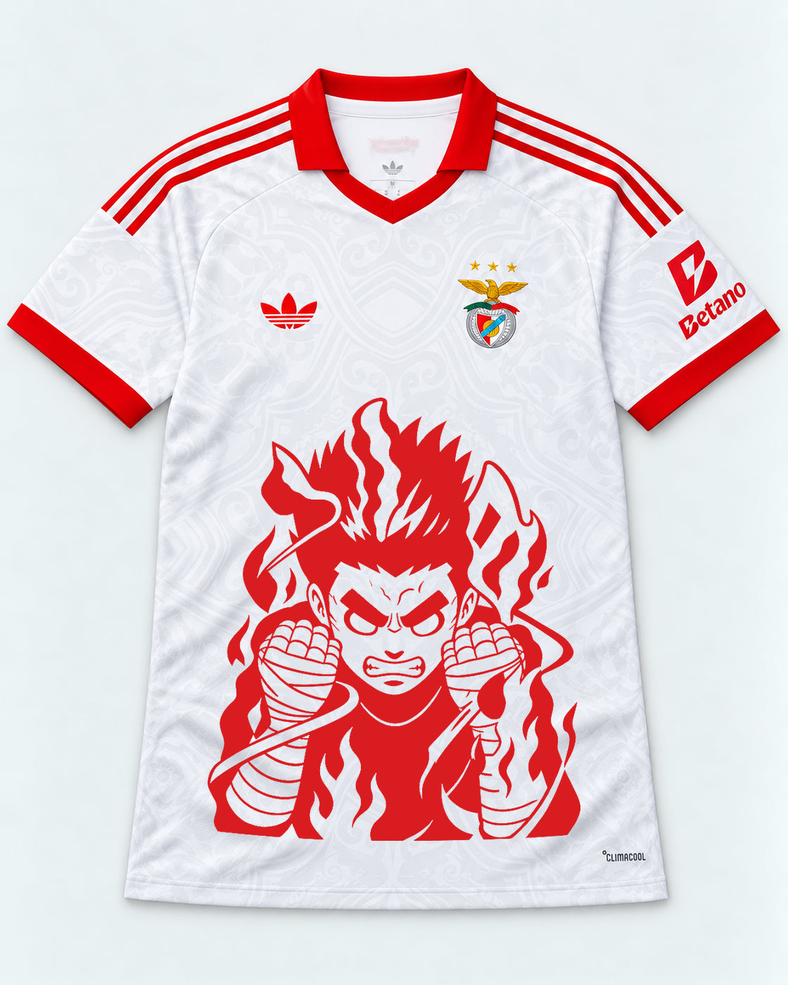 Benfica White Rock Lee Inner Flame Jersey — Front