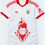 Benfica White Shikamaru Shadow Mind Jersey — Front