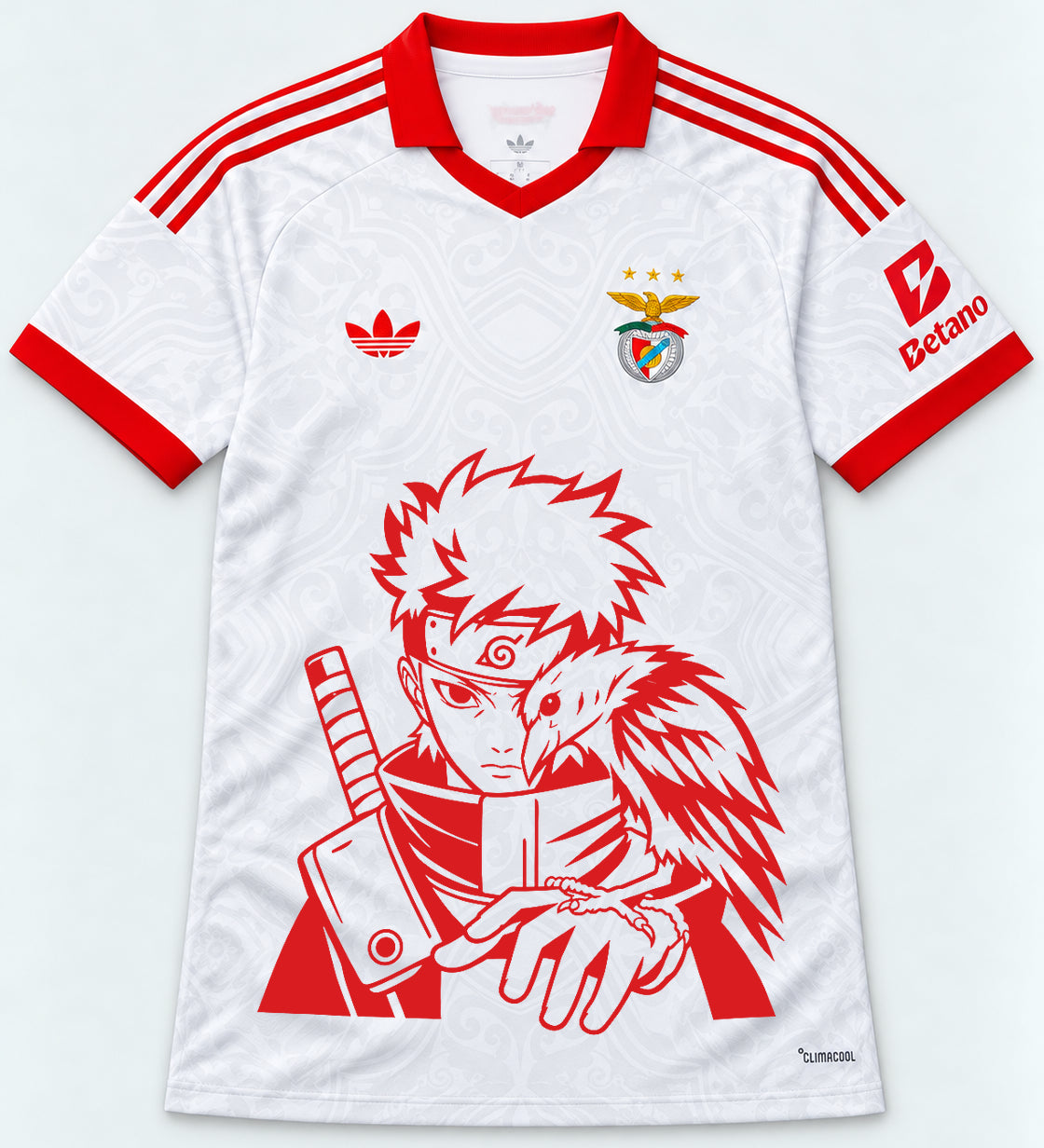 Benfica White Shisui Raven Oath Jersey — Front