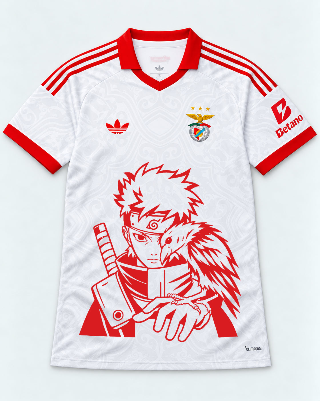 Benfica White Shisui Raven Oath Jersey — Front
