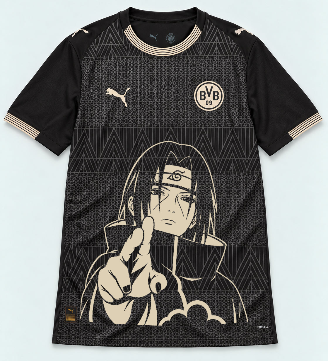 Borussia Dortmund Special Black Itachi Silent Promise Jersey — Front