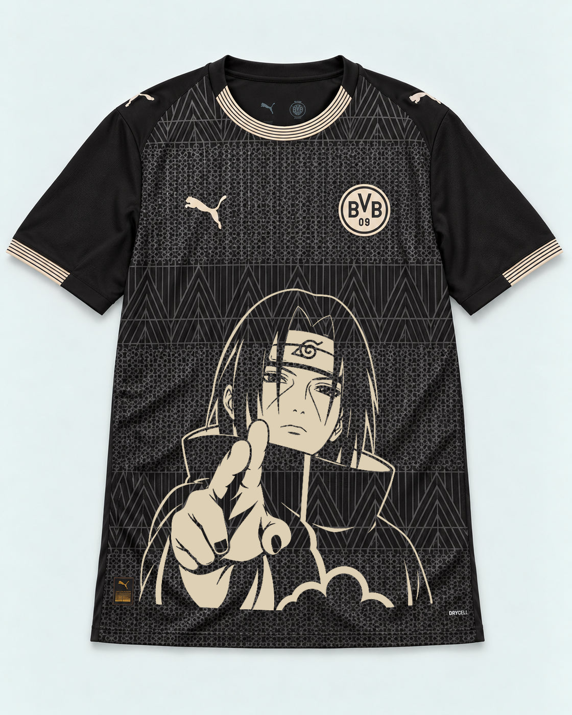Borussia Dortmund Special Black Itachi Silent Promise Jersey — Front