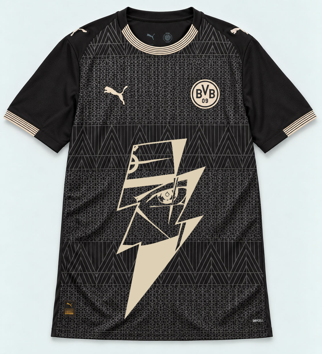 Borussia Dortmund Special Black Kakashi Lightning Eye Jersey — Front