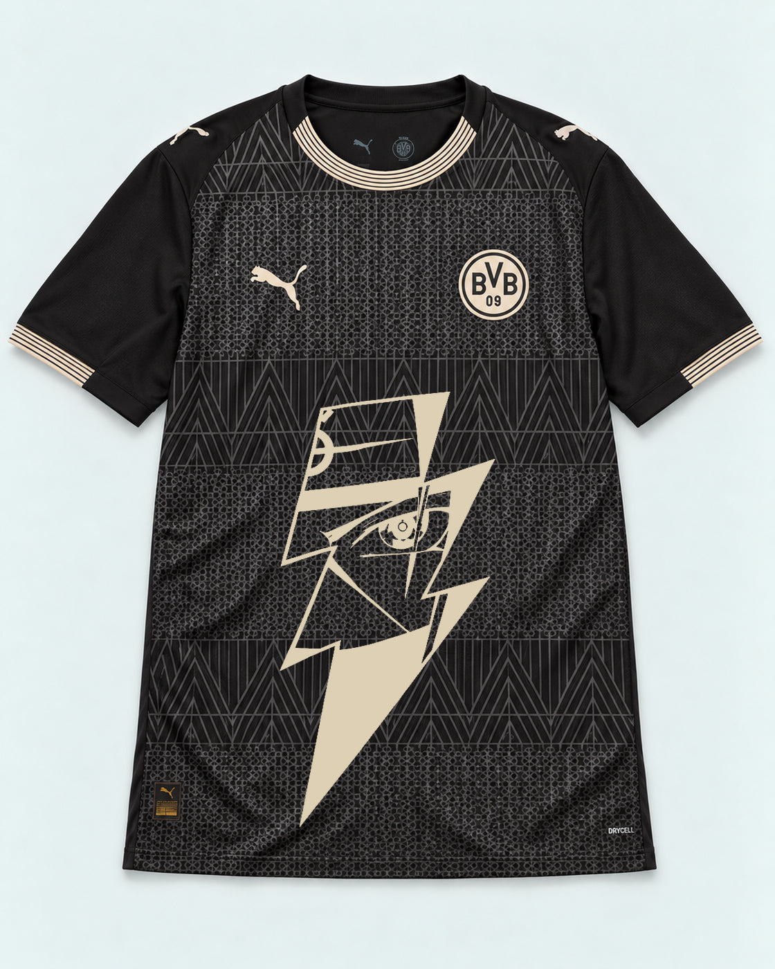 Borussia Dortmund Special Black Kakashi Lightning Eye Jersey — Front