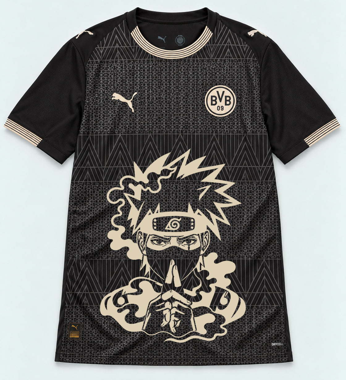 Borussia Dortmund Special Black Kakashi Silent Jutsu Jersey — Front
