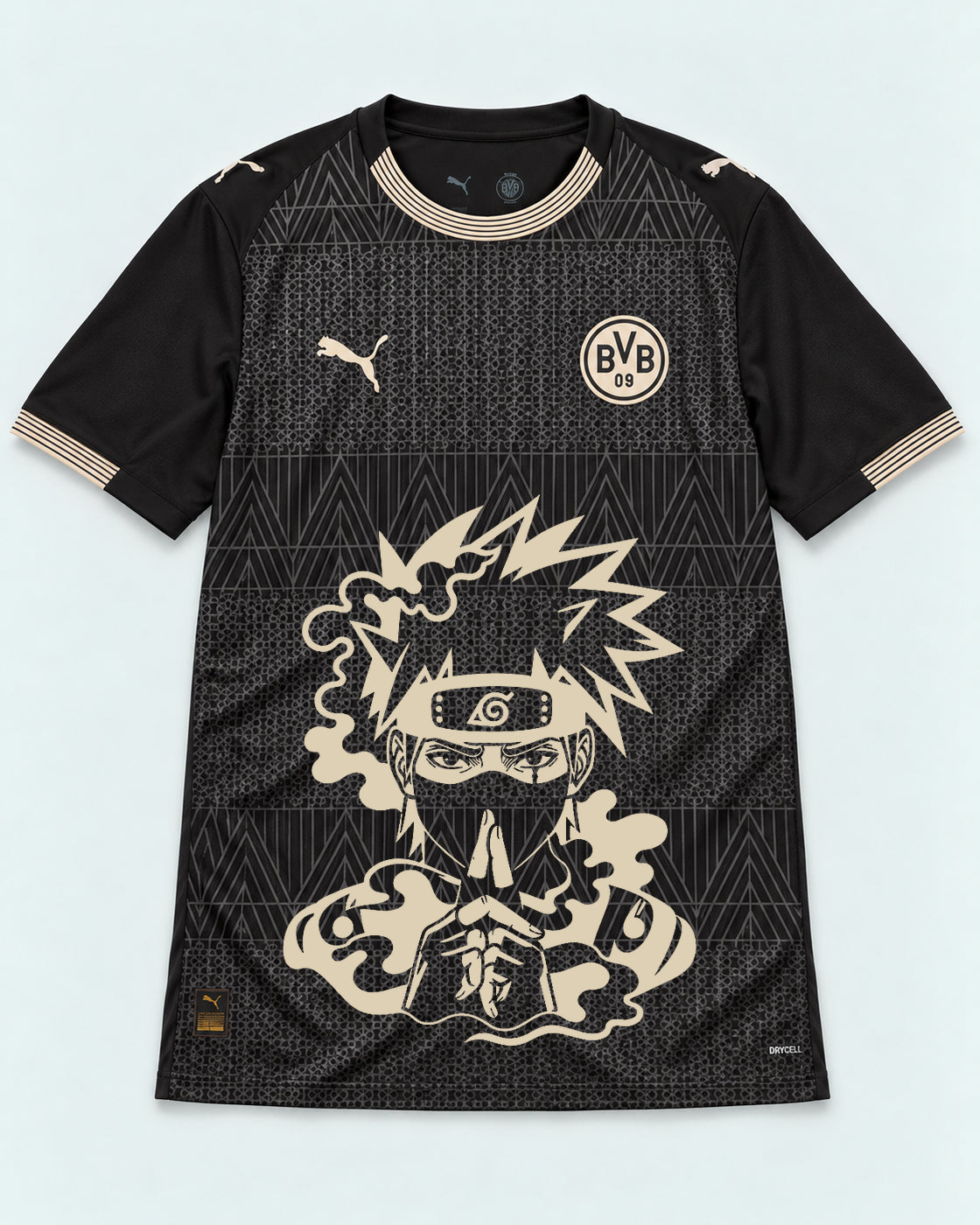 Borussia Dortmund Special Black Kakashi Silent Jutsu Jersey — Front