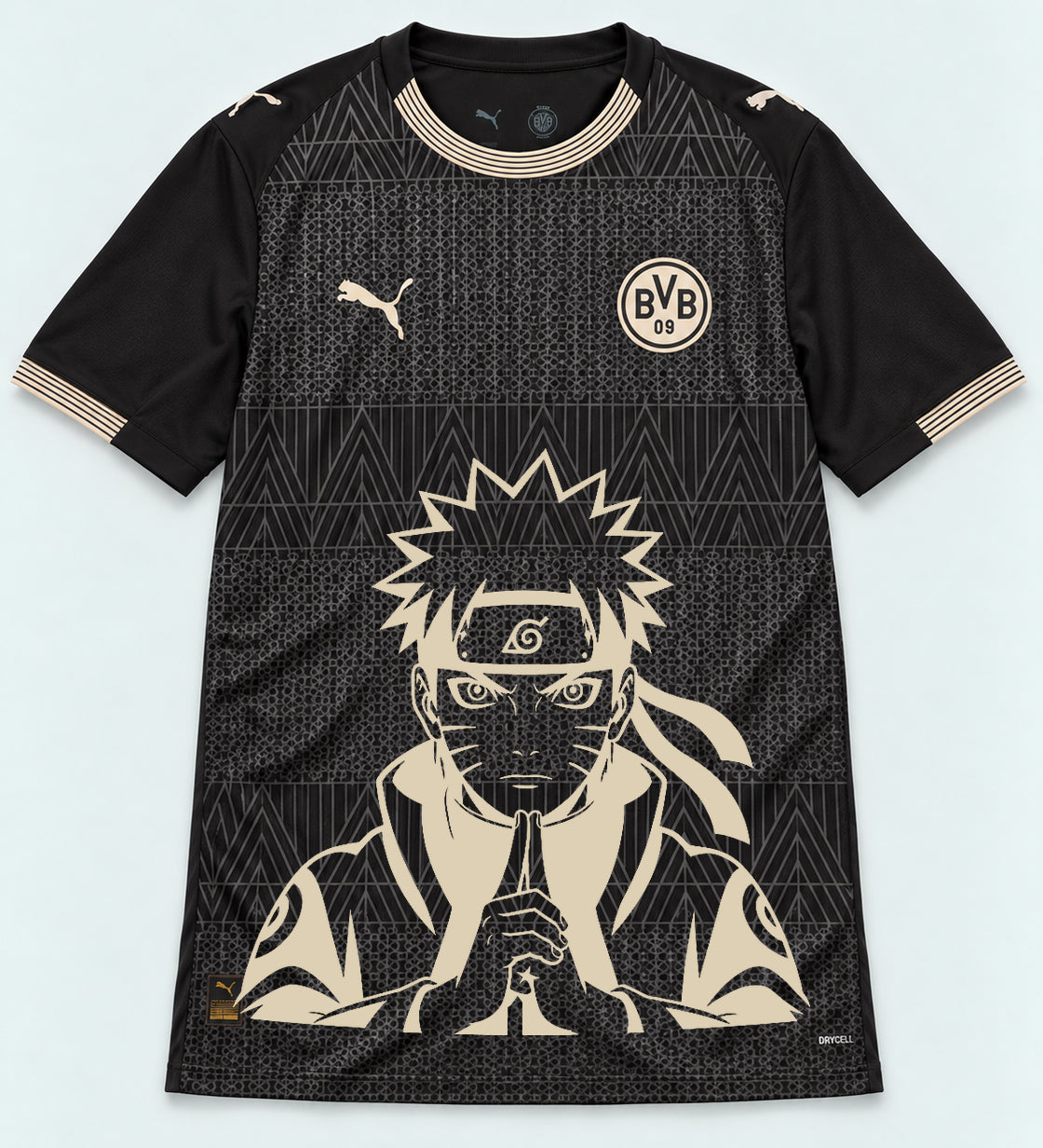 Borussia Dortmund Special Black Naruto Sage Resolve Jersey — Front