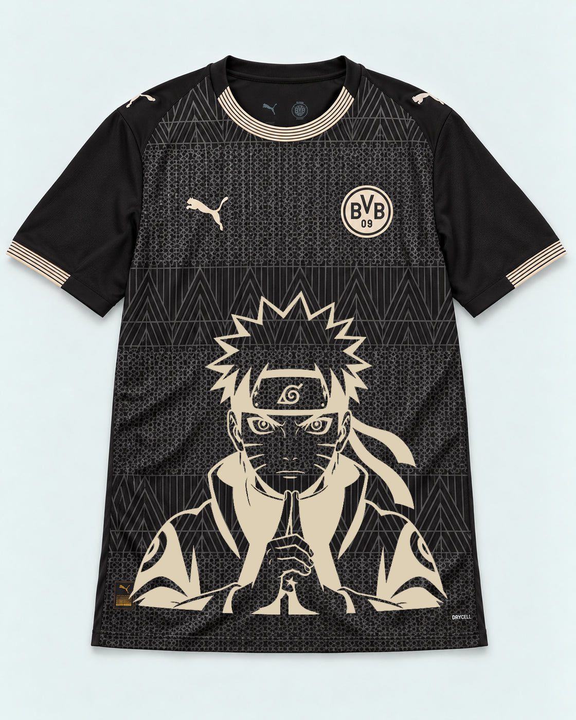Borussia Dortmund Special Black Naruto Sage Resolve Jersey — Front
