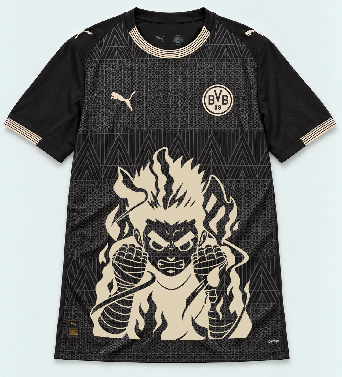 Borussia Dortmund Special Black Rock Lee Inner Flame Jersey — Front