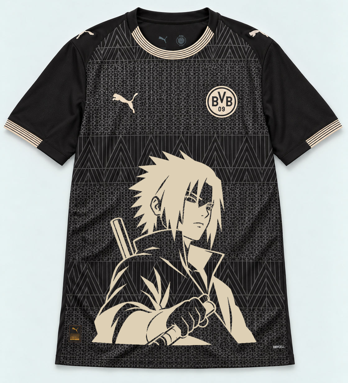 Borussia Dortmund Special Black Sasuke Last Uchiha Jersey — Front