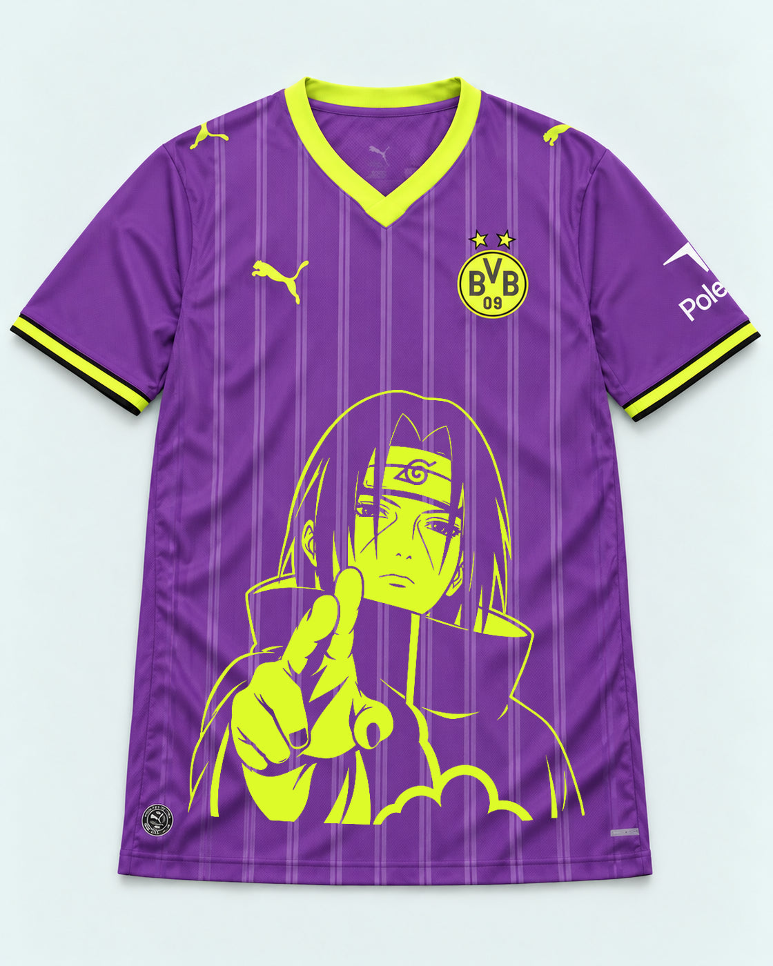 Borussia Dortmund Purple Itachi Silent Promise Jersey — Front
