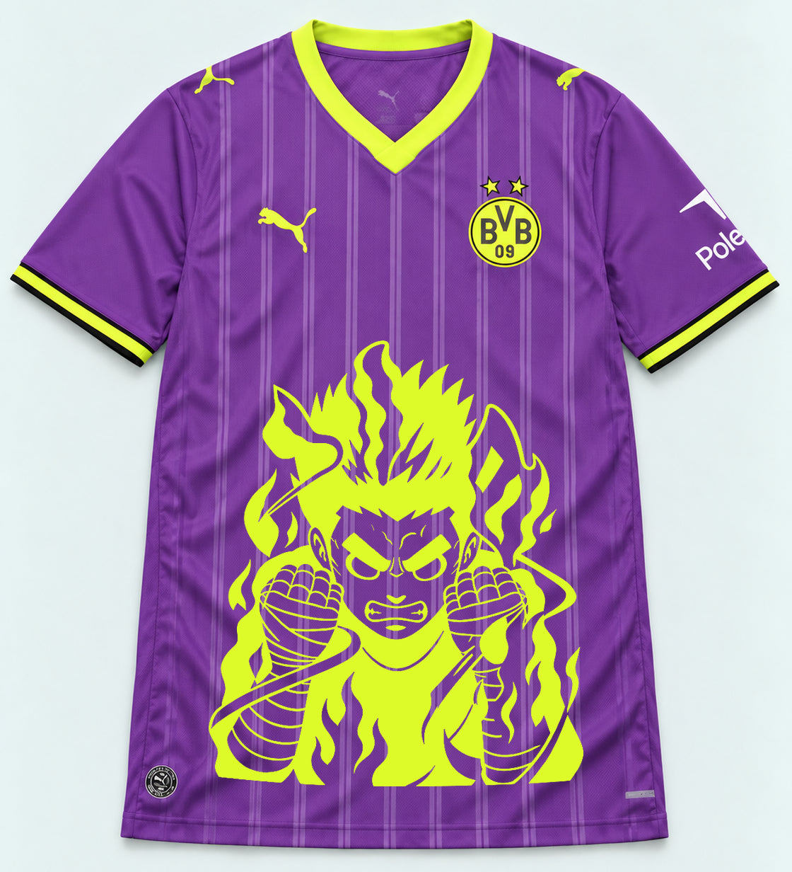 Borussia Dortmund Purple Rock Lee Inner Flame Jersey — Front