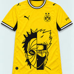 Borussia Dortmund Yellow Obito Kakashi Shared Destiny Jersey — Front