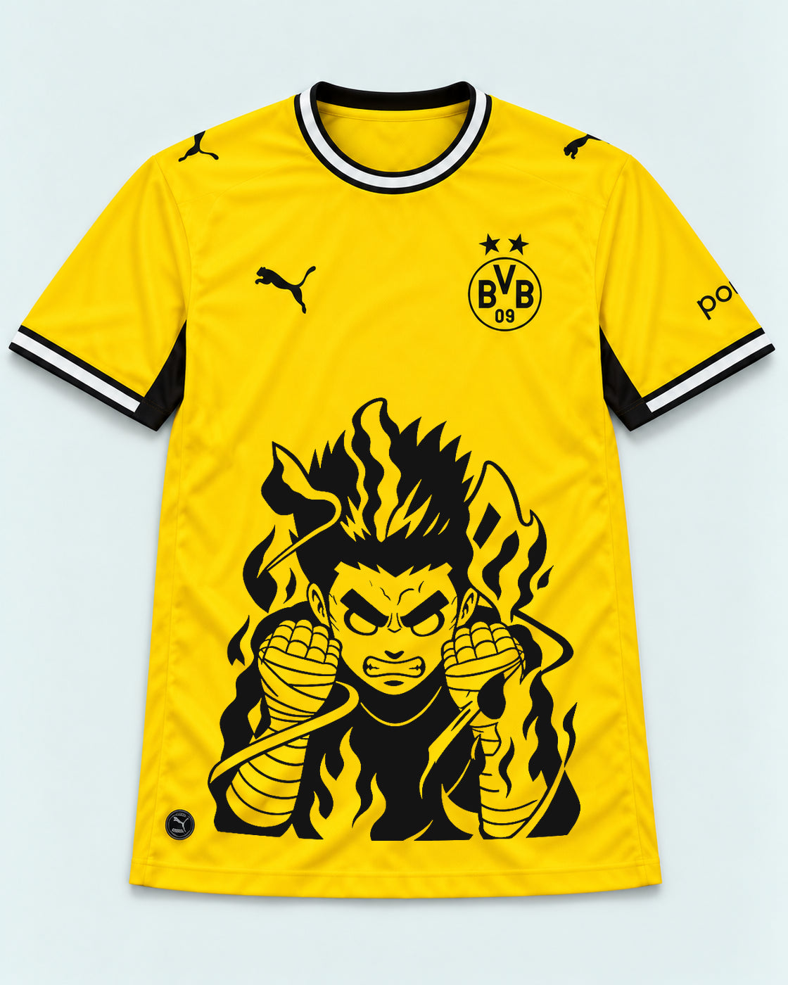 Borussia Dortmund Yellow Rock Lee Inner Flame Jersey — Front
