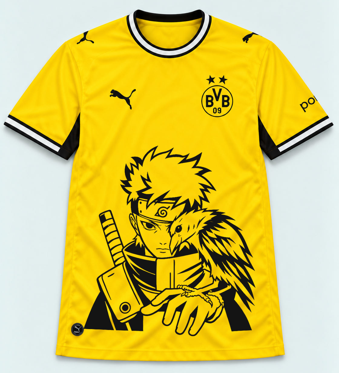 Borussia Dortmund Yellow Shisui Raven Oath Jersey — Front