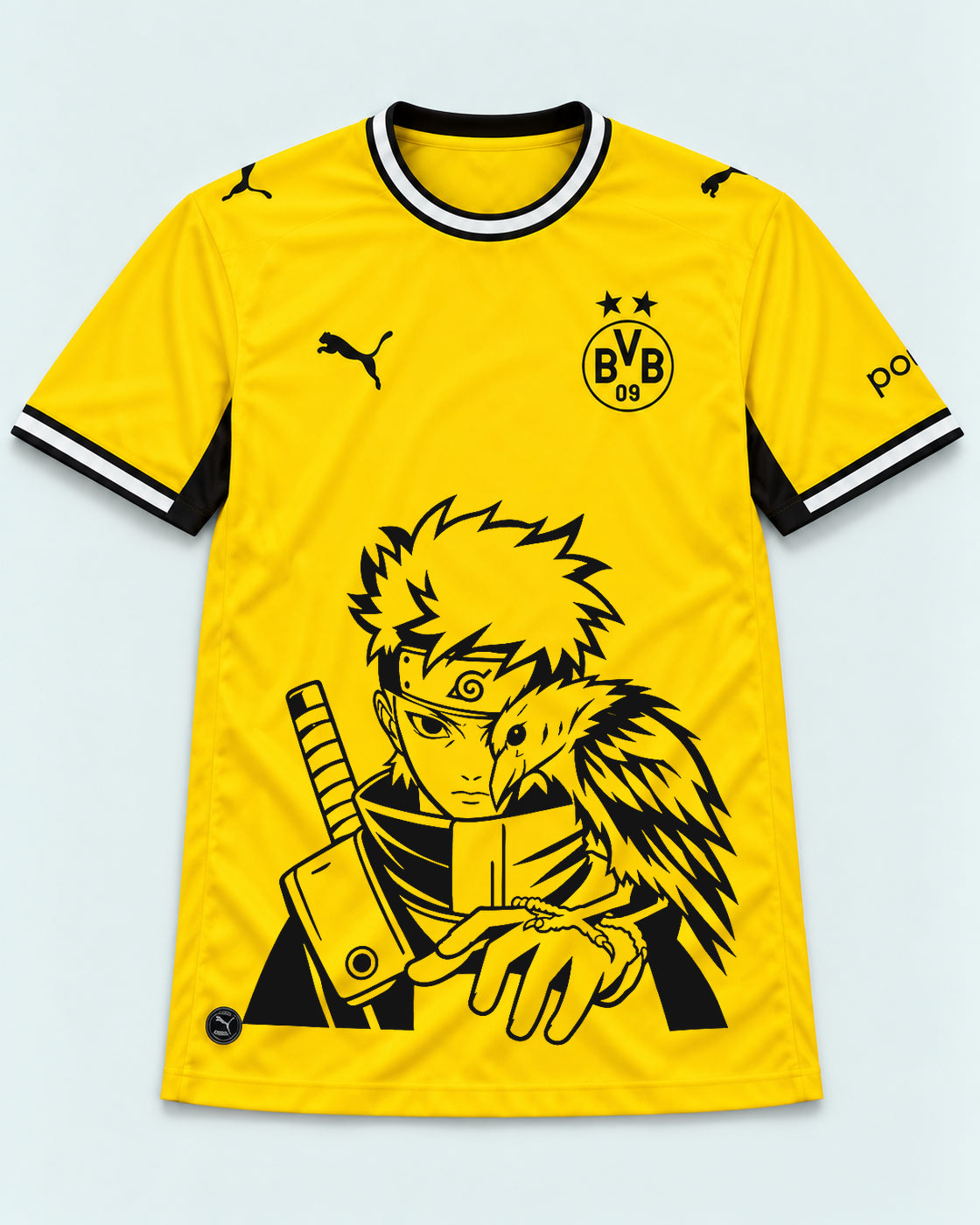 Borussia Dortmund Yellow Shisui Raven Oath Jersey — Front