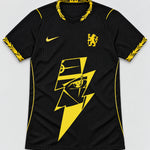 Chelsea Black Kakashi Lightning Eye Jersey — Front