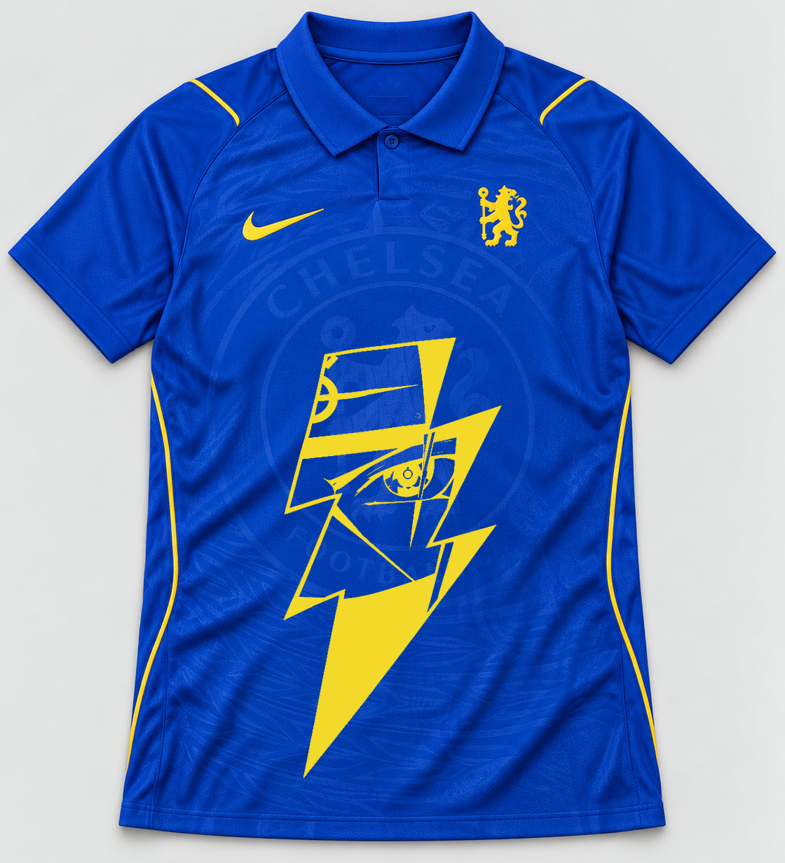 Chelsea Blue Kakashi Lightning Eye Jersey — Front
