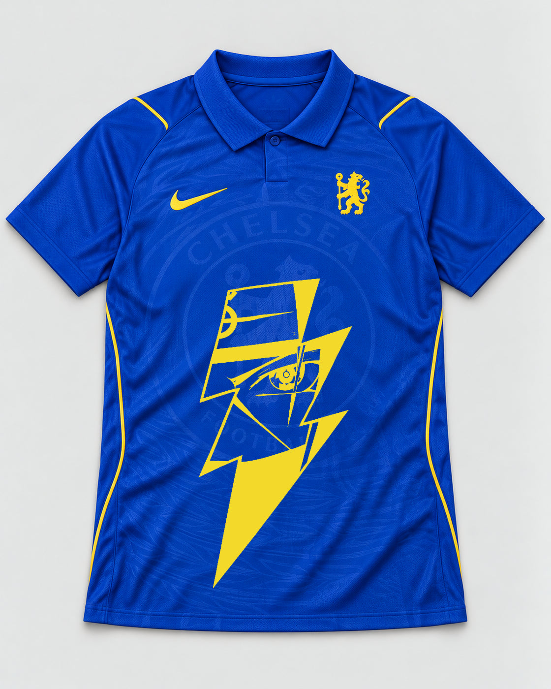 Chelsea Blue Kakashi Lightning Eye Jersey — Front