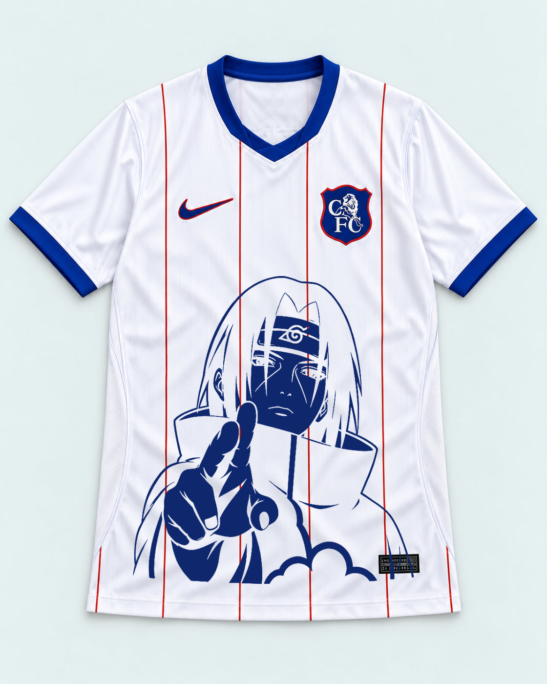 Chelsea White Itachi Silent Promise Jersey — Front
