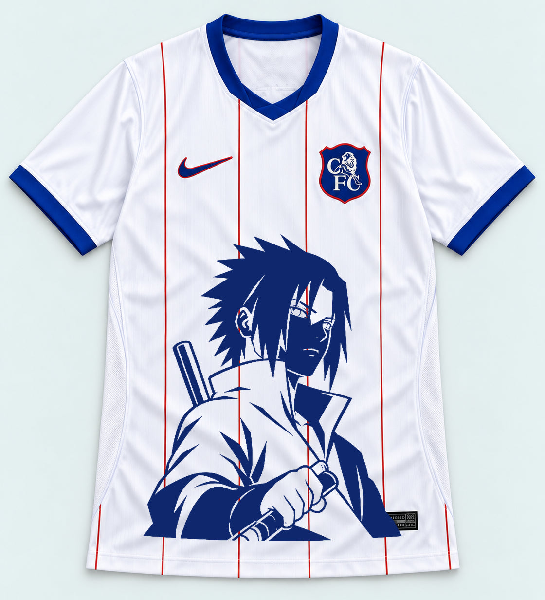 Chelsea White Sasuke Last Uchiha Jersey — Front