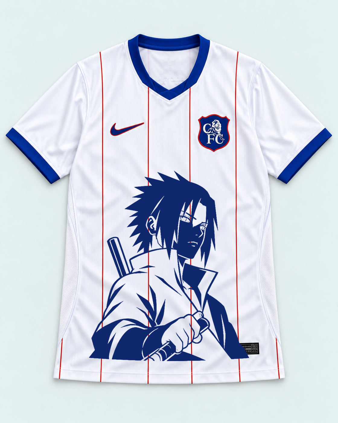 Chelsea White Sasuke Last Uchiha Jersey — Front