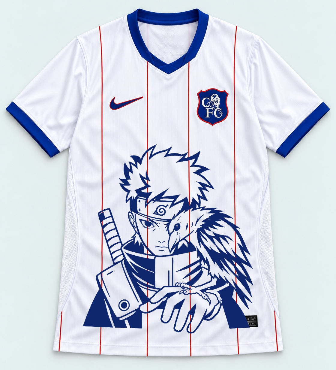 Chelsea White Shisui Raven Oath Jersey — Front