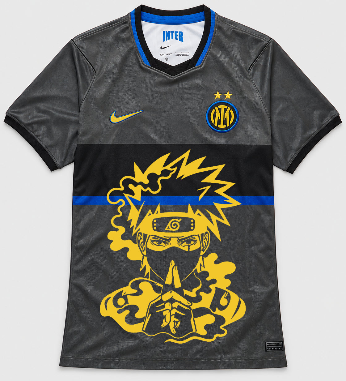Inter Milan Gray Kakashi Silent Jutsu Jersey — Front