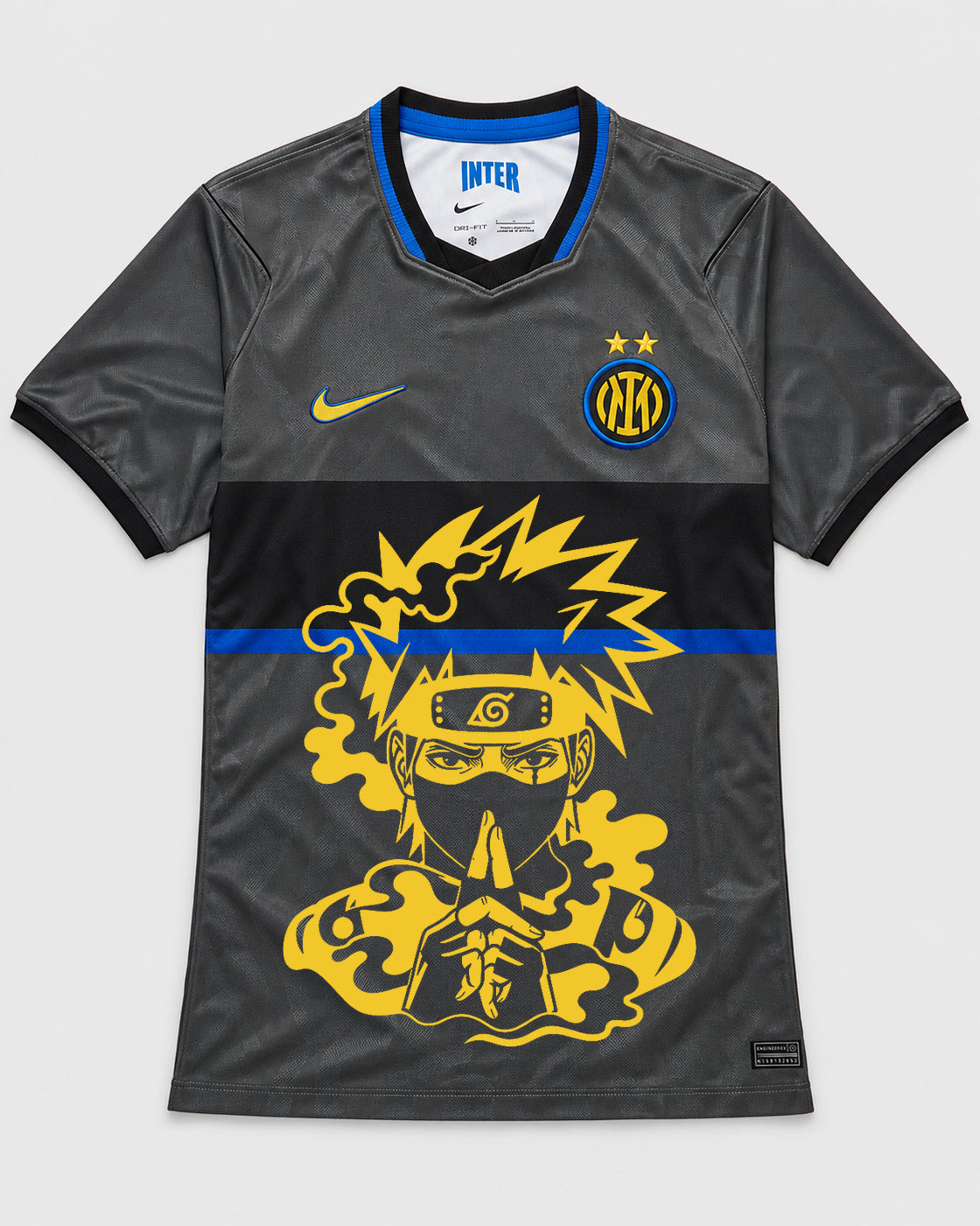 Inter Milan Gray Kakashi Silent Jutsu Jersey — Front
