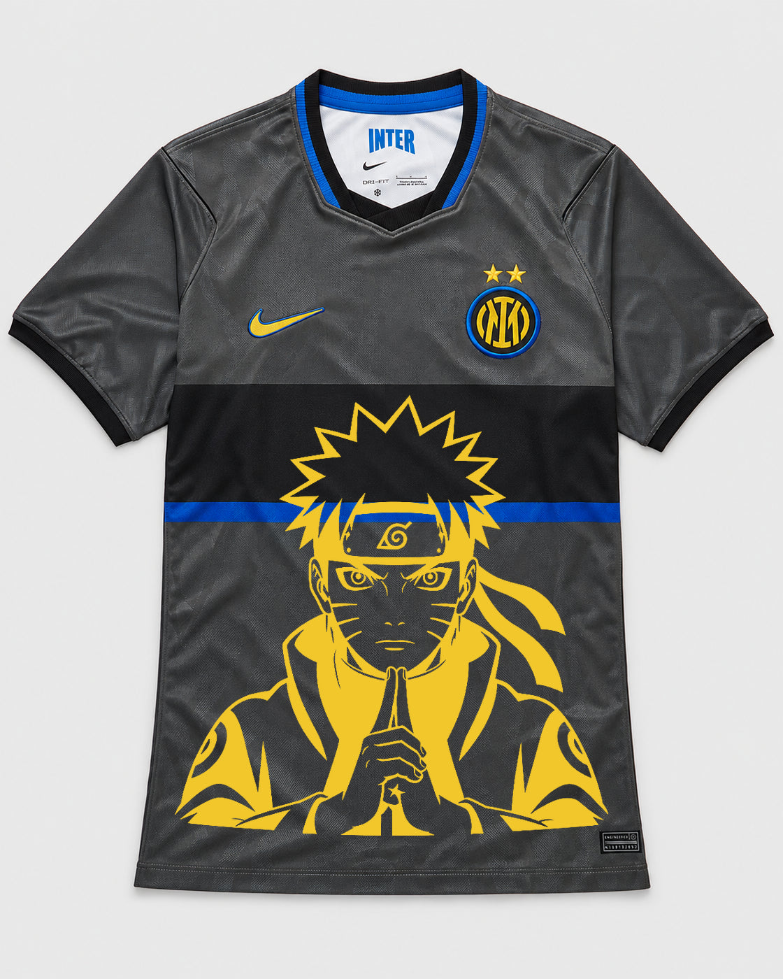 Inter Milan Gray Naruto Sage Resolve Jersey — Front