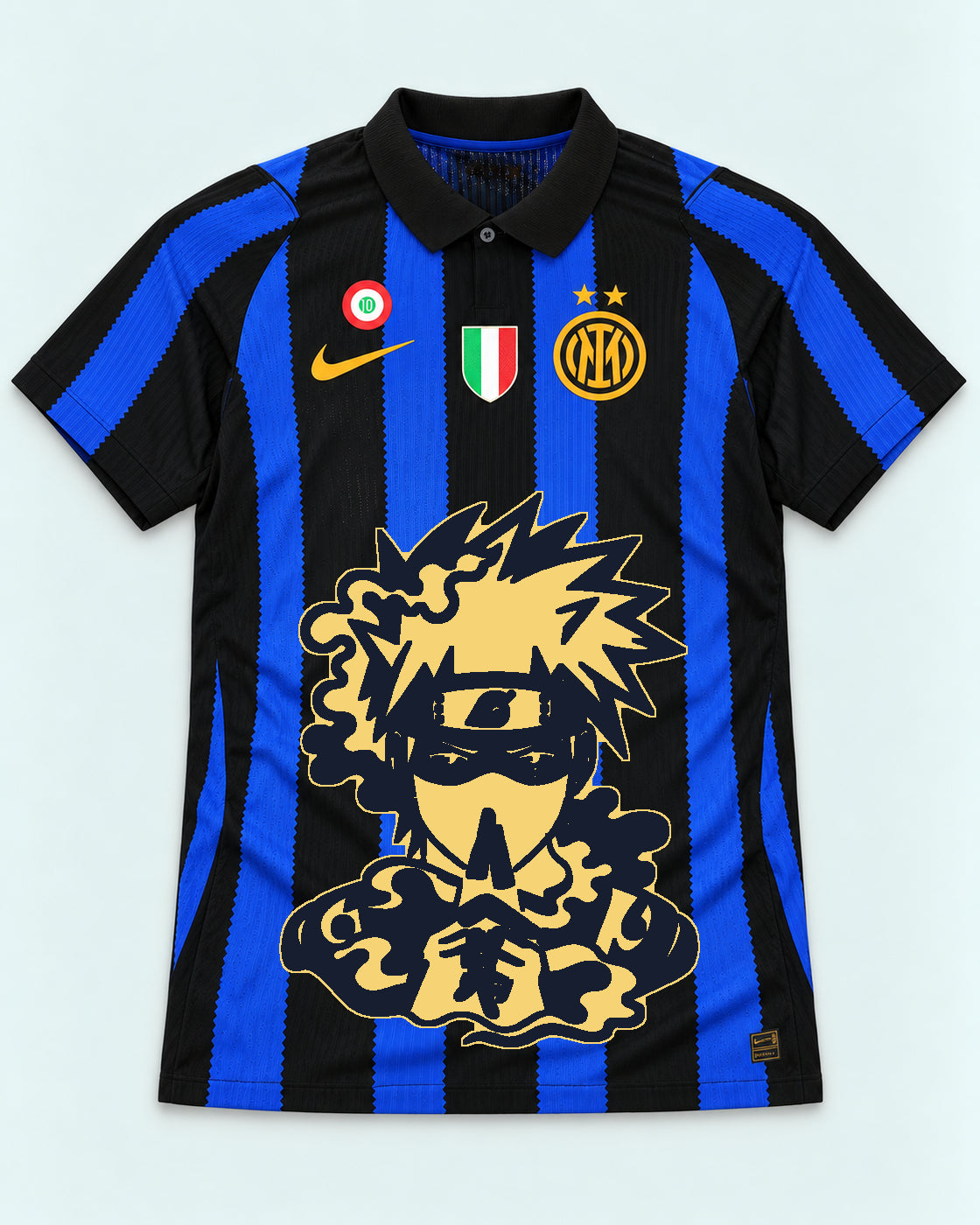 Inter Milan Striped Kakashi Silent Jutsu Jersey — Front