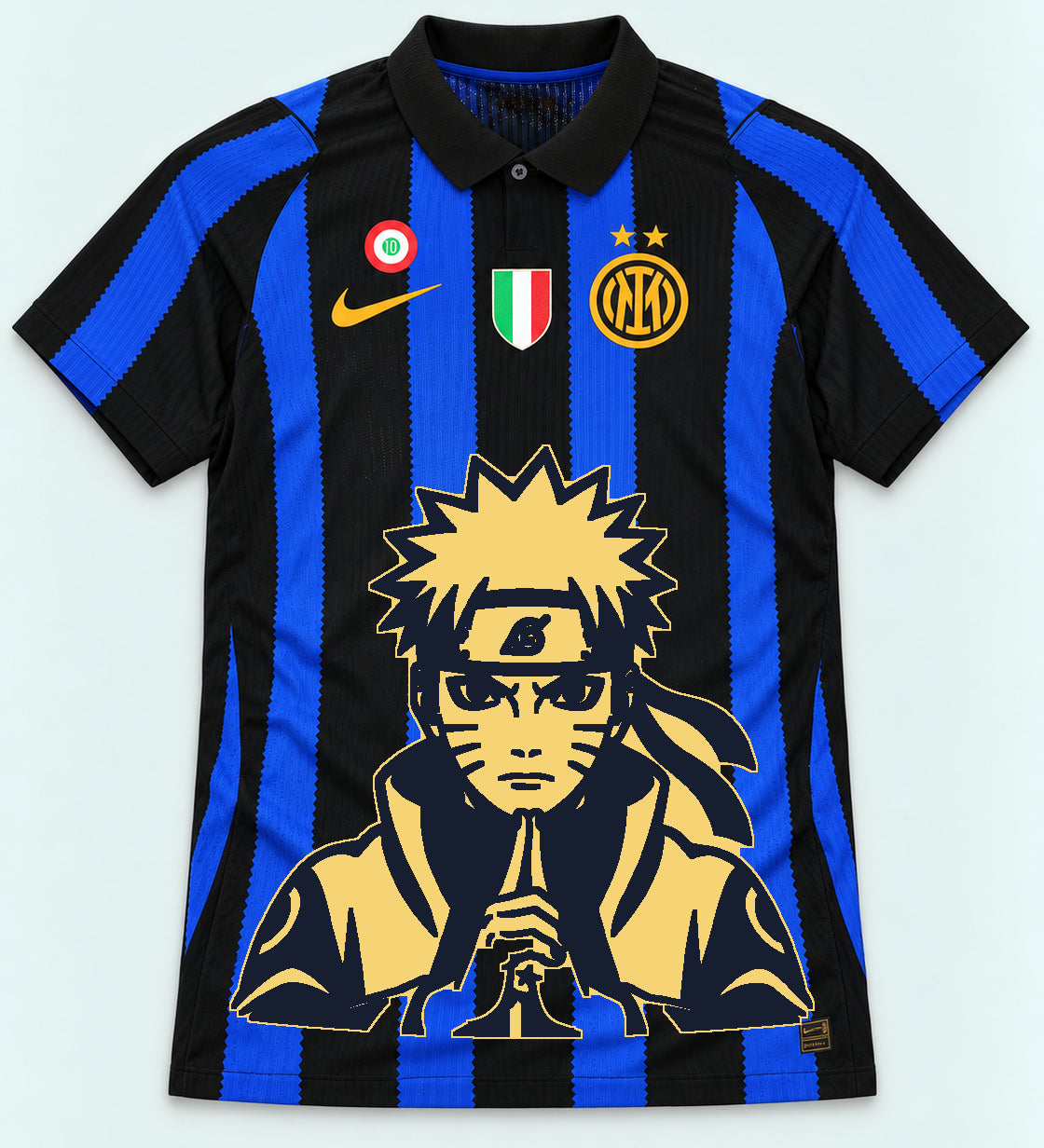 Inter Milan Striped Naruto Sage Resolve Jersey — Front