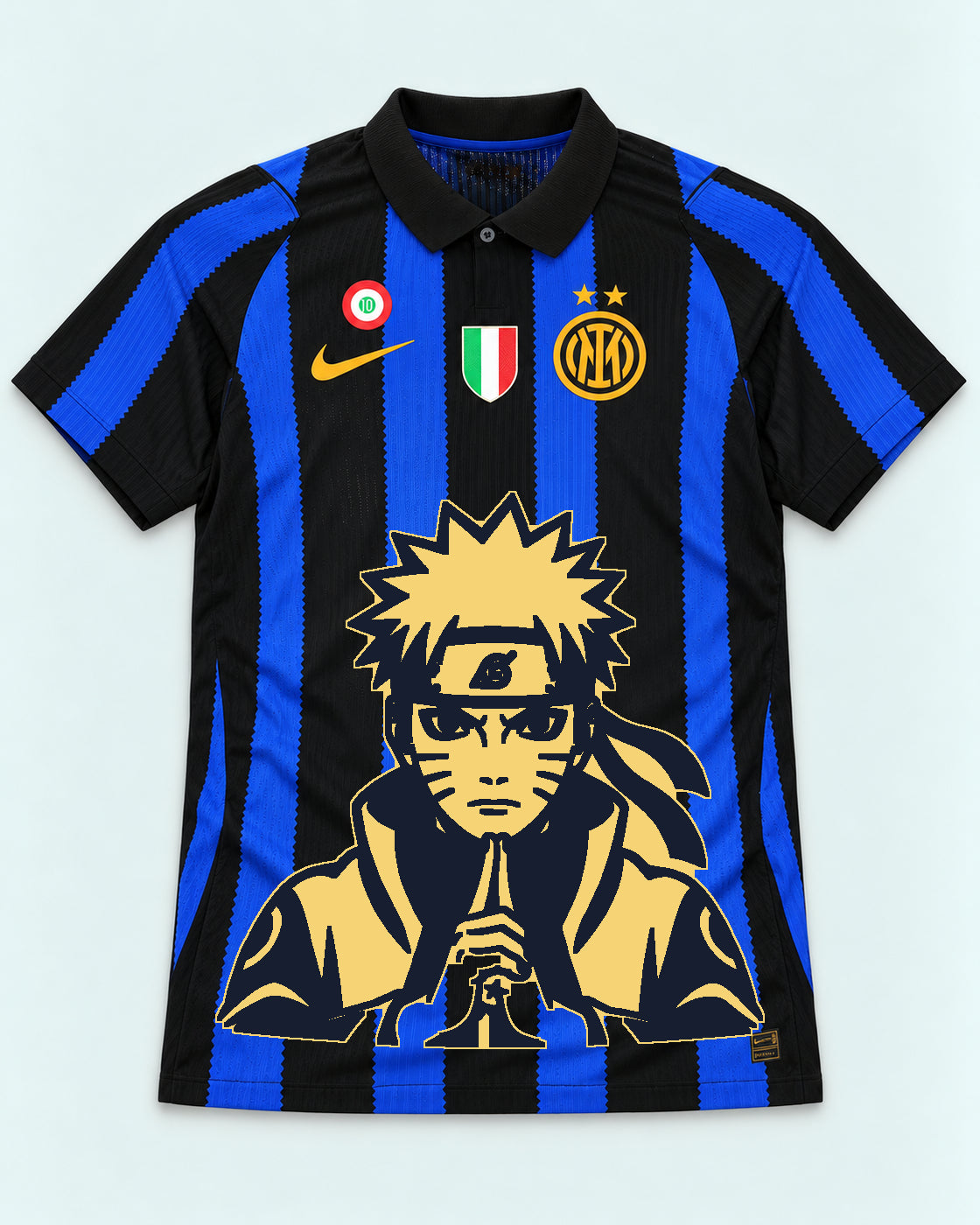 Inter Milan Striped Naruto Sage Resolve Jersey — Front