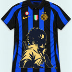 Inter Milan Striped Sasuke Last Uchiha Jersey — Front