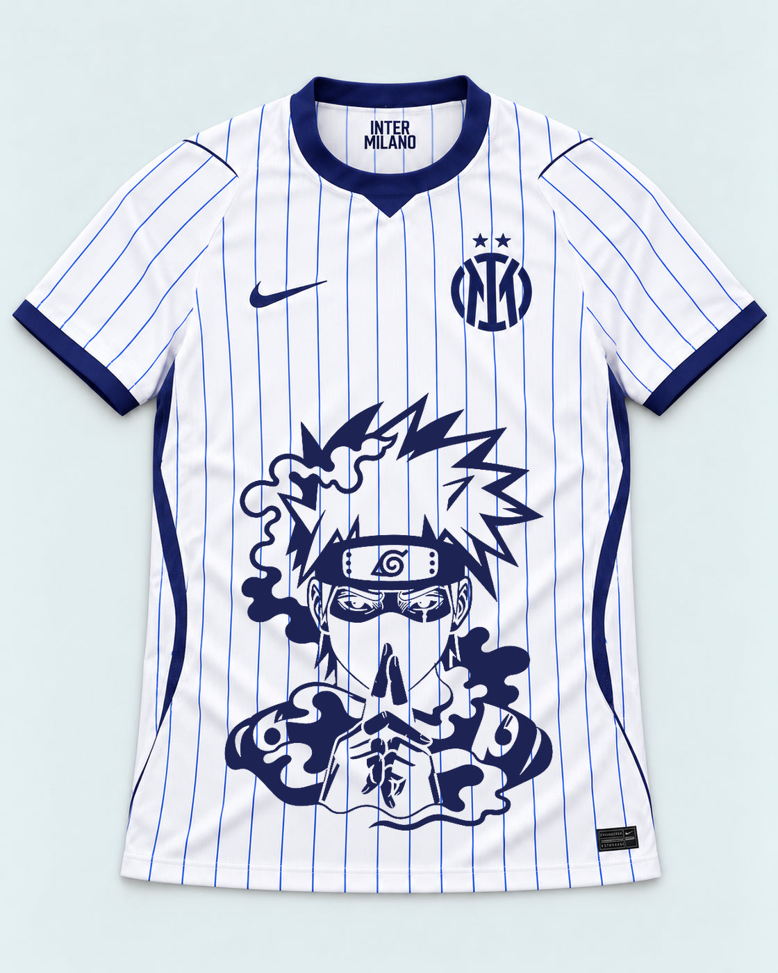 Inter Milan White Kakashi Silent Jutsu Jersey — Front