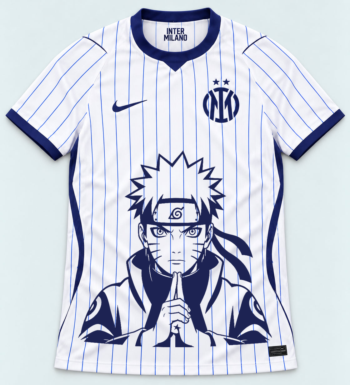Inter Milan White Naruto Sage Resolve Jersey — Front