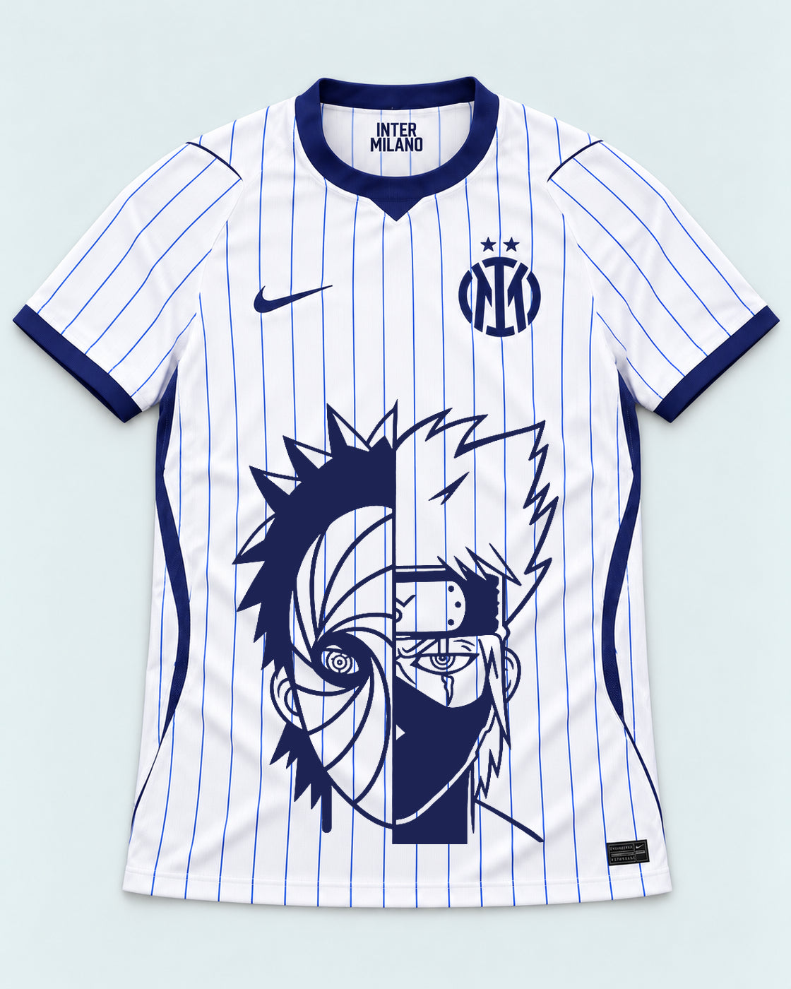 Inter Milan White Obito Kakashi Shared Destiny Jersey — Front