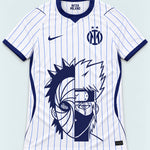 Inter Milan White Obito Kakashi Shared Destiny Jersey — Front