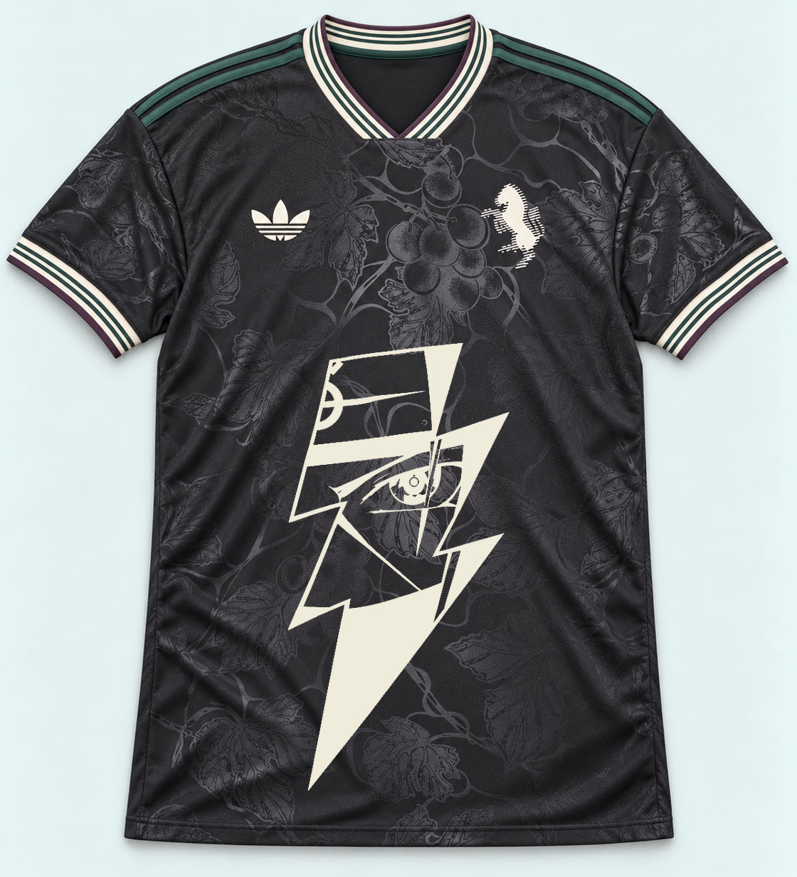 Juventus Dark Kakashi Lightning Eye Jersey — Front