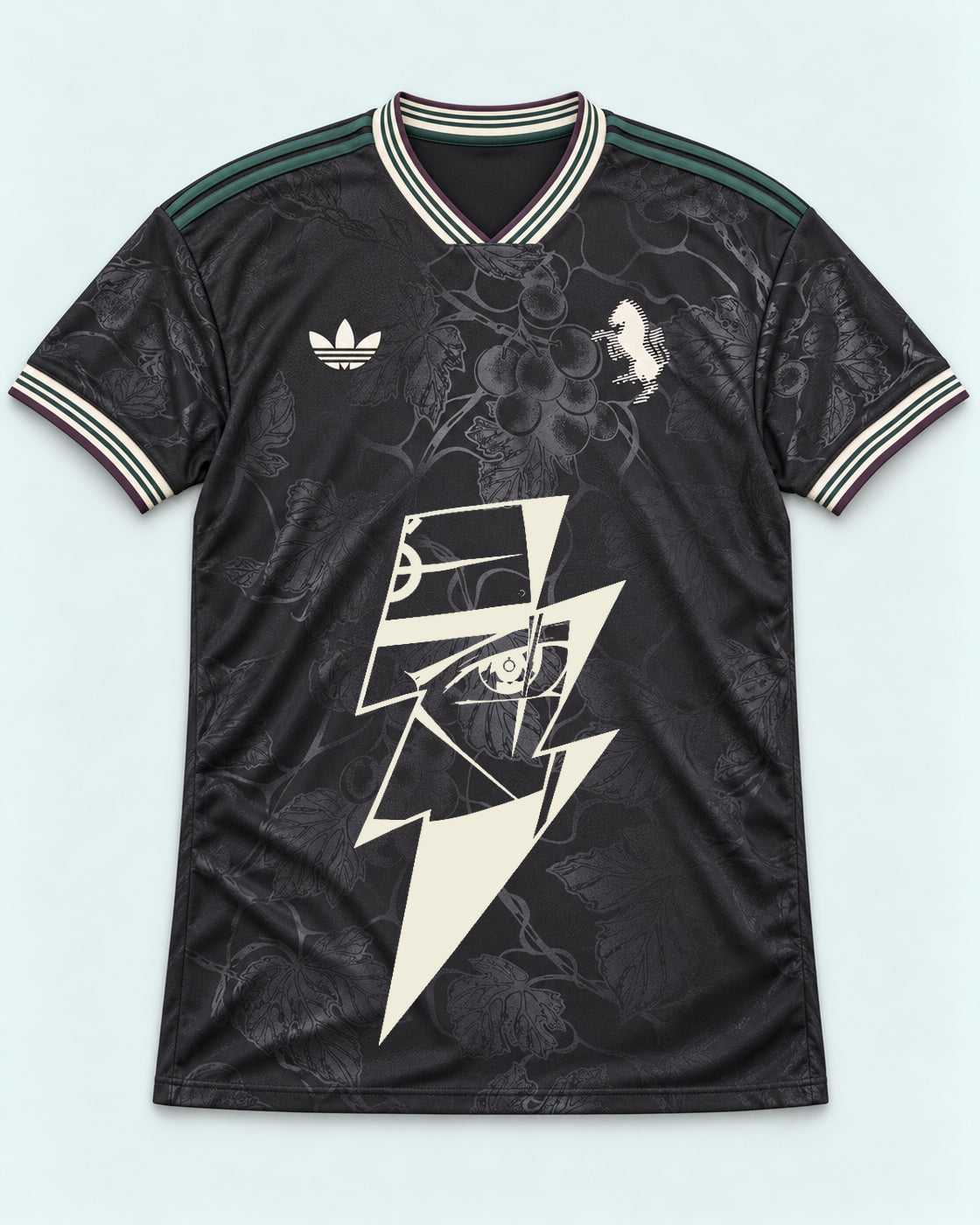 Juventus Dark Kakashi Lightning Eye Jersey — Front