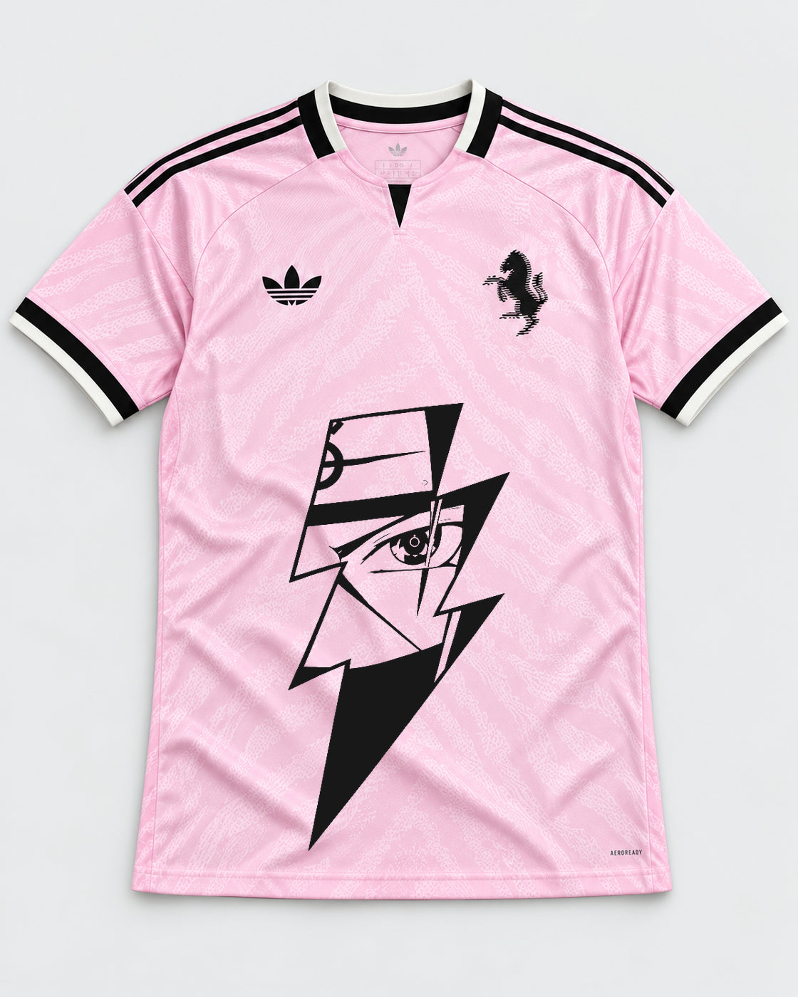 Juventus Pink Kakashi Lightning Eye Jersey — Front