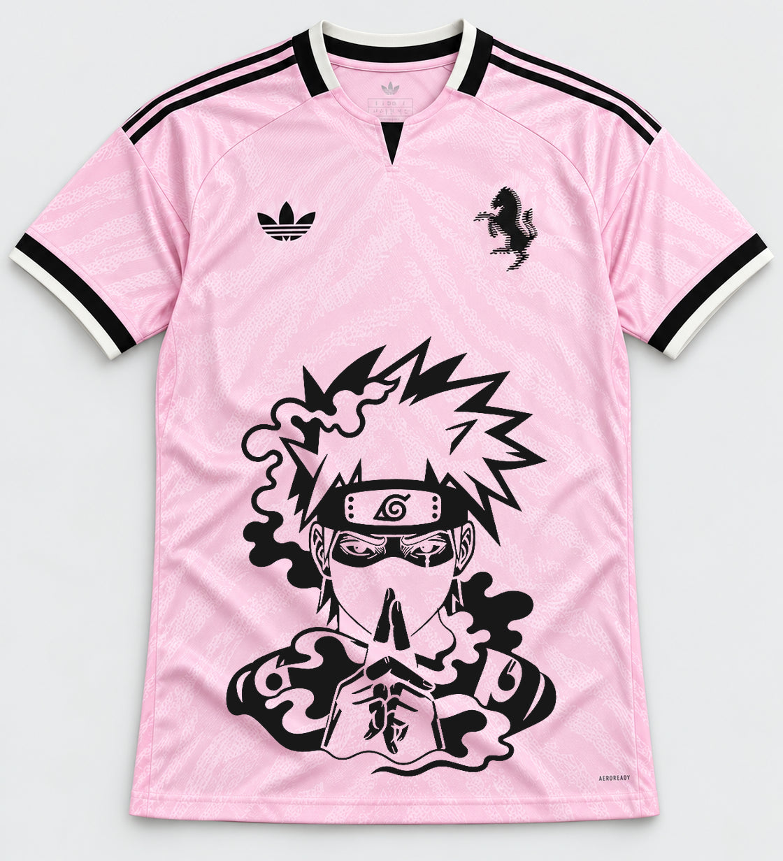 Juventus Pink Kakashi Silent Jutsu Jersey — Front