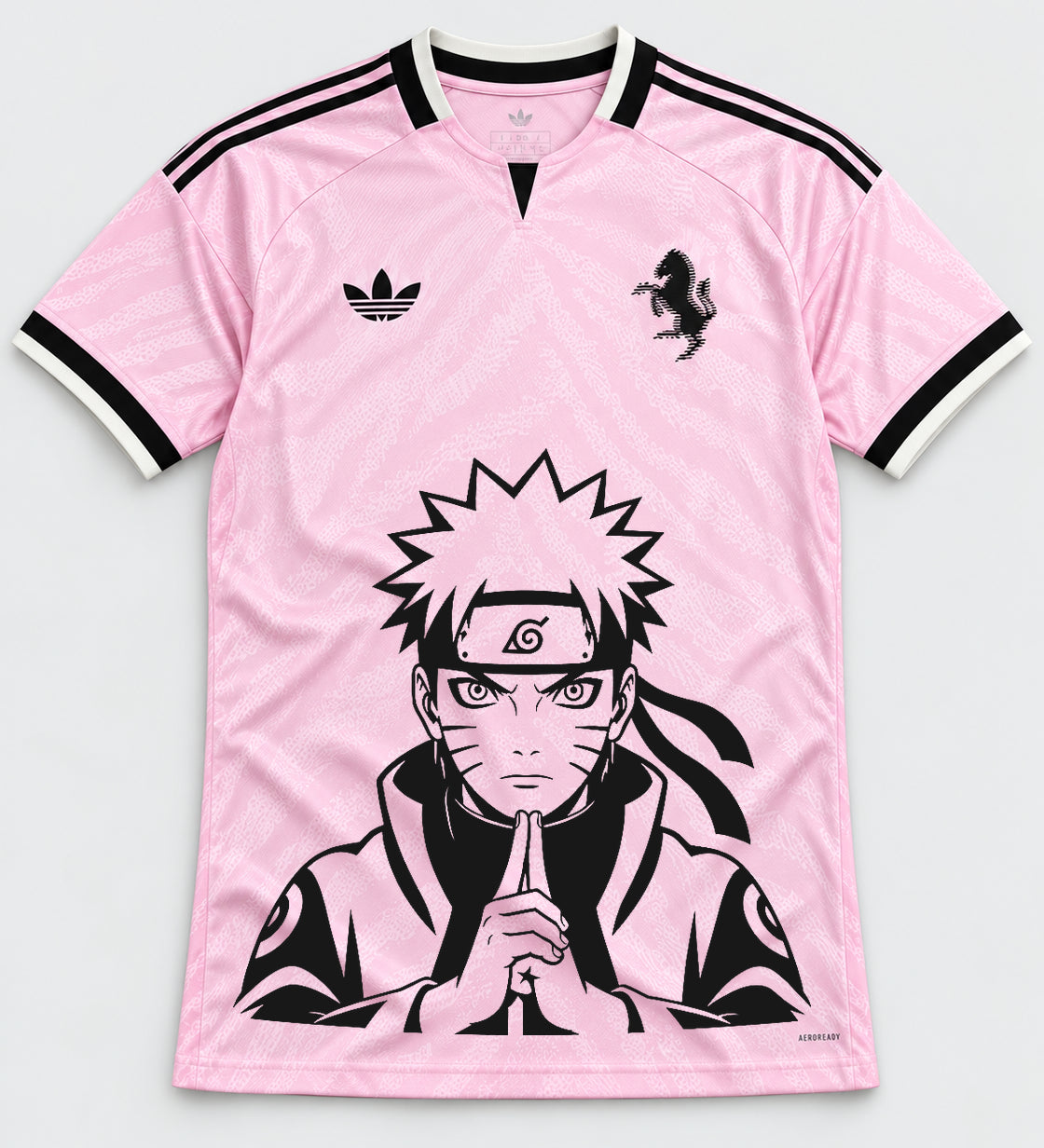 Juventus Pink Naruto Sage Resolve Jersey — Front