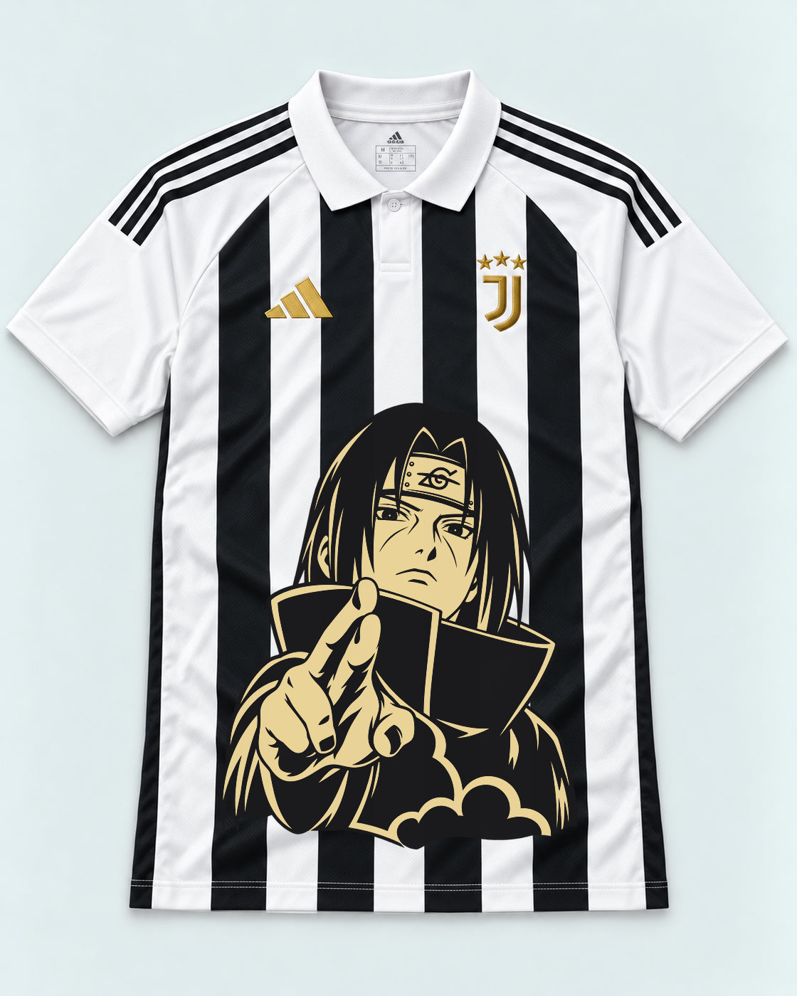 Juventus Striped Itachi Silent Promise Jersey — Front