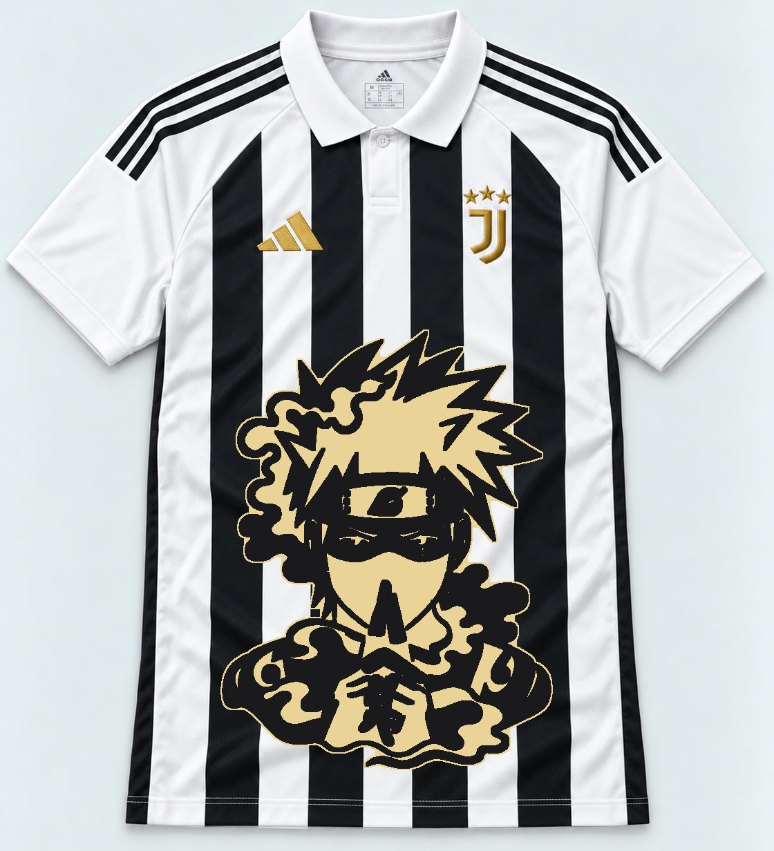 Juventus Striped Kakashi Silent Jutsu Jersey — Front