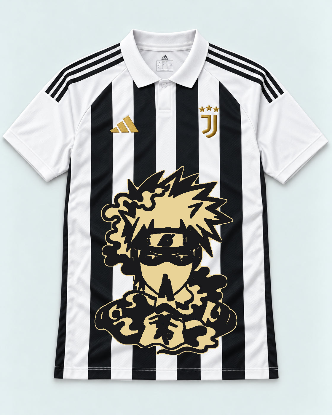 Juventus Striped Kakashi Silent Jutsu Jersey — Front
