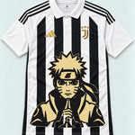 Juventus Striped Naruto Sage Resolve Jersey — Front
